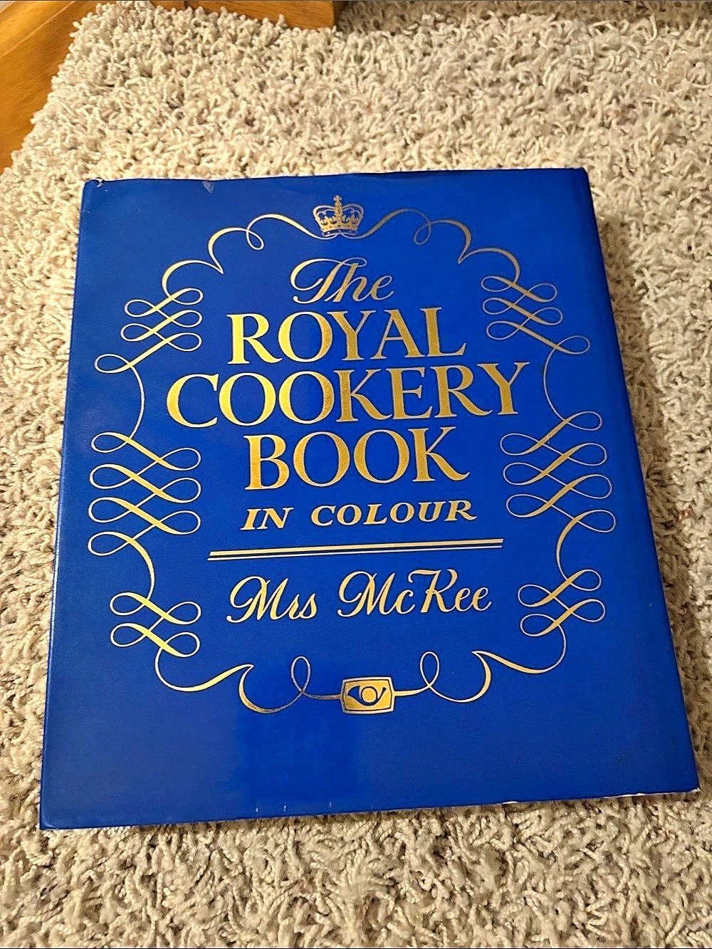 Batsford The Royal Cookery Book in Colour Blue & Gold Vintage Cookbook